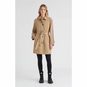 New w/ Tags Hunter Sleeve Stripe Trench Coat size Small.